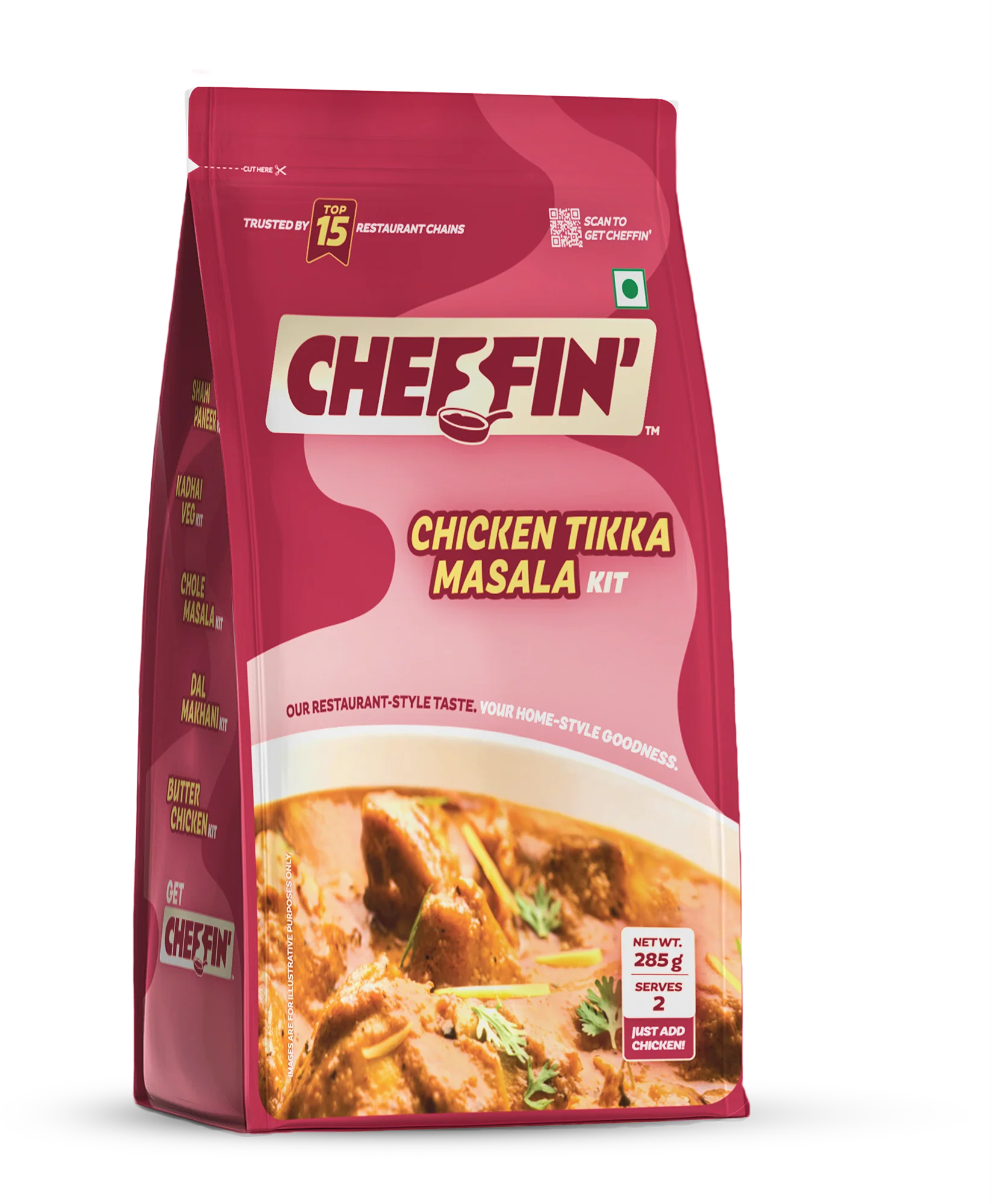 Prepared chicken tikka masala
