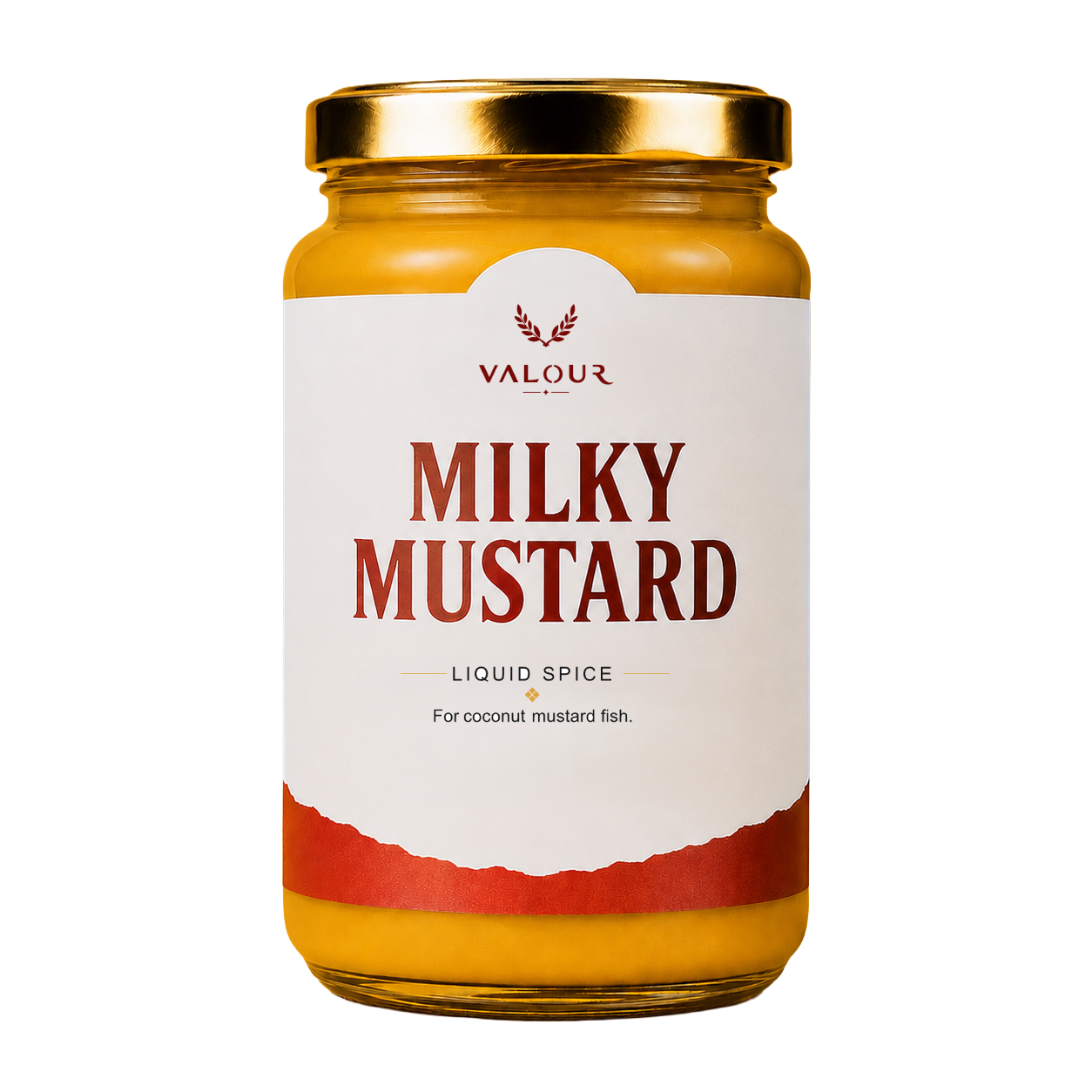 Valour Milky Mustard liquid spice bottle